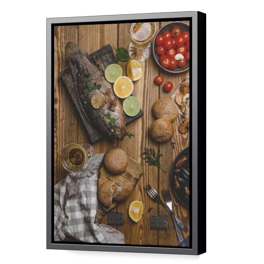Thumbnail for Canvas - Black Floating Frame