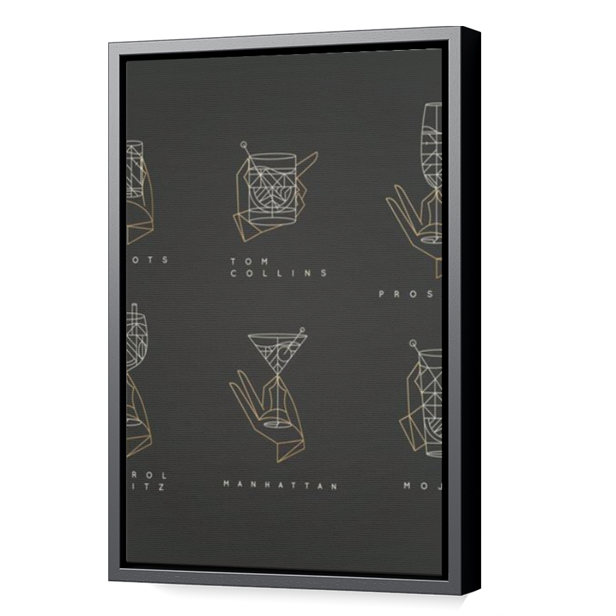 Thumbnail for Canvas - Black Floating Frame