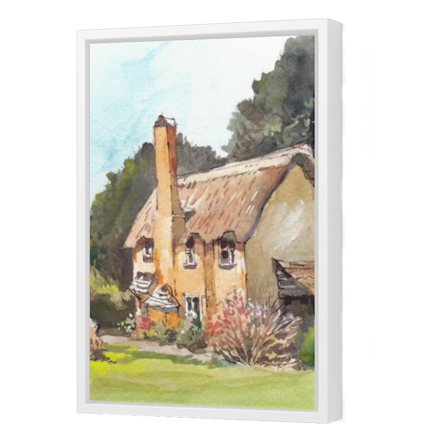 Thumbnail for Canvas - White Floating Frame