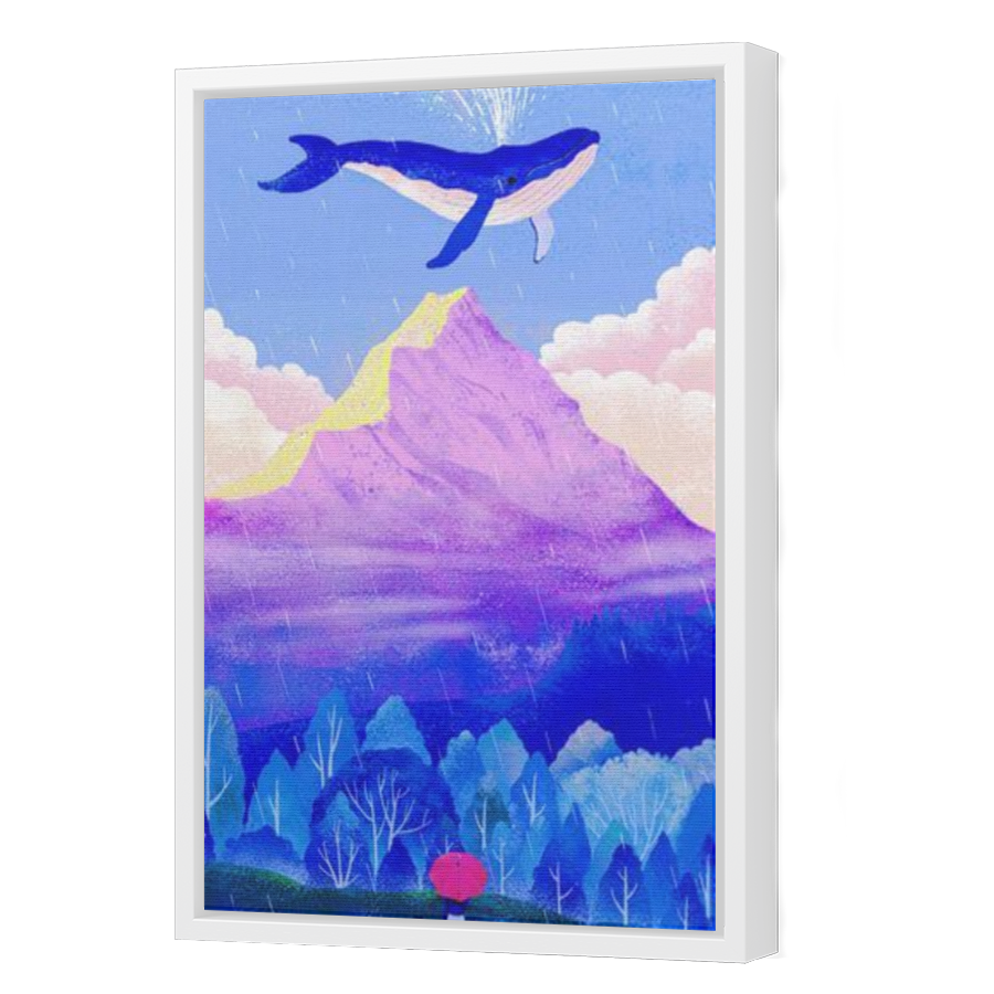 Thumbnail for Canvas - White Floating Frame