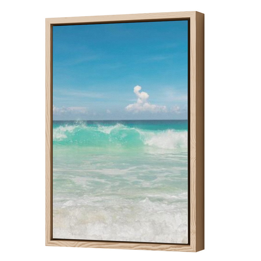Thumbnail for Canvas - Wood Grain Floating Frame