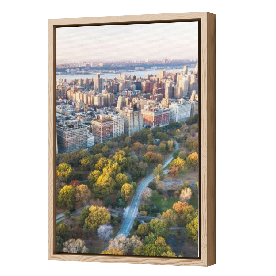 Thumbnail for Canvas - Wood Grain Floating Frame