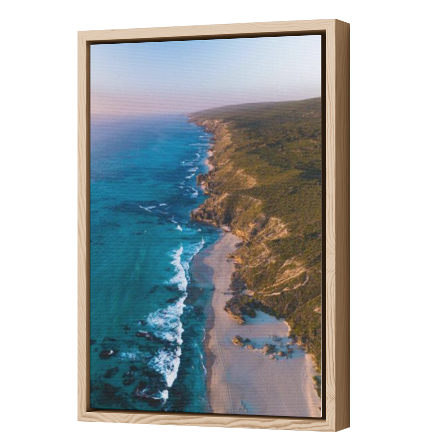 Thumbnail for Canvas - Wood Grain Floating Frame