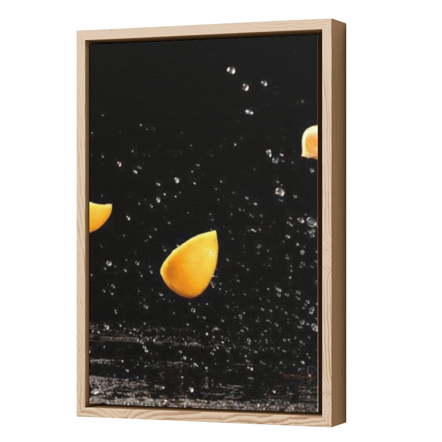 Thumbnail for Canvas - Wood Grain Floating Frame