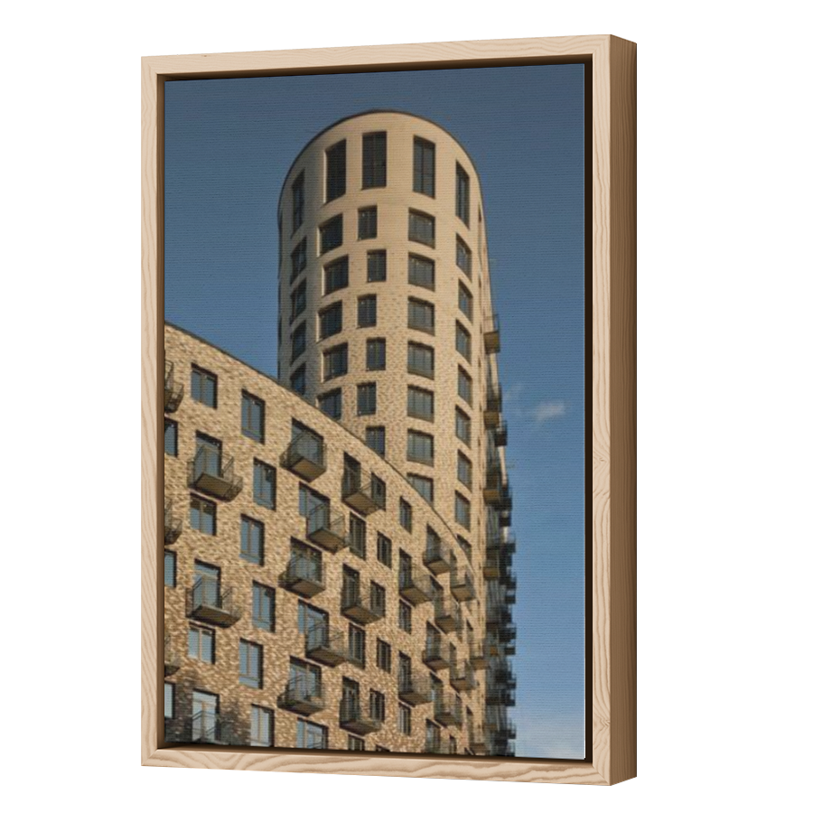 Thumbnail for Canvas - Wood Grain Floating Frame