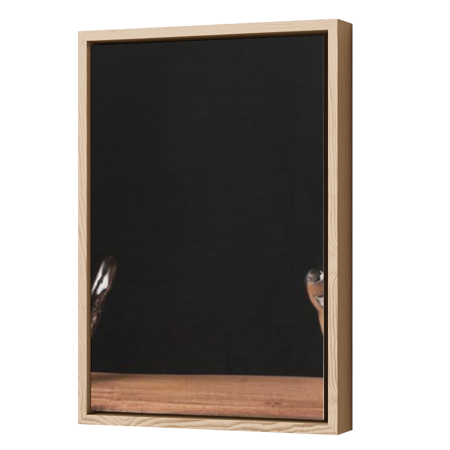 Thumbnail for Canvas - Wood Grain Floating Frame