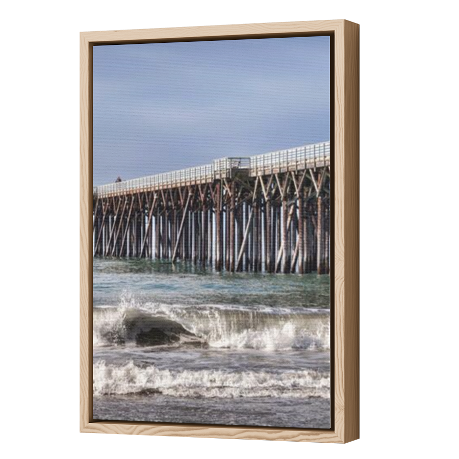 Thumbnail for Canvas - Wood Grain Floating Frame