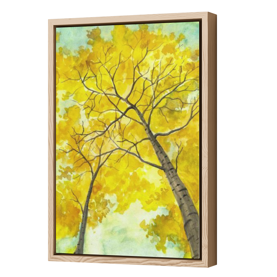 Thumbnail for Canvas - Wood Grain Floating Frame