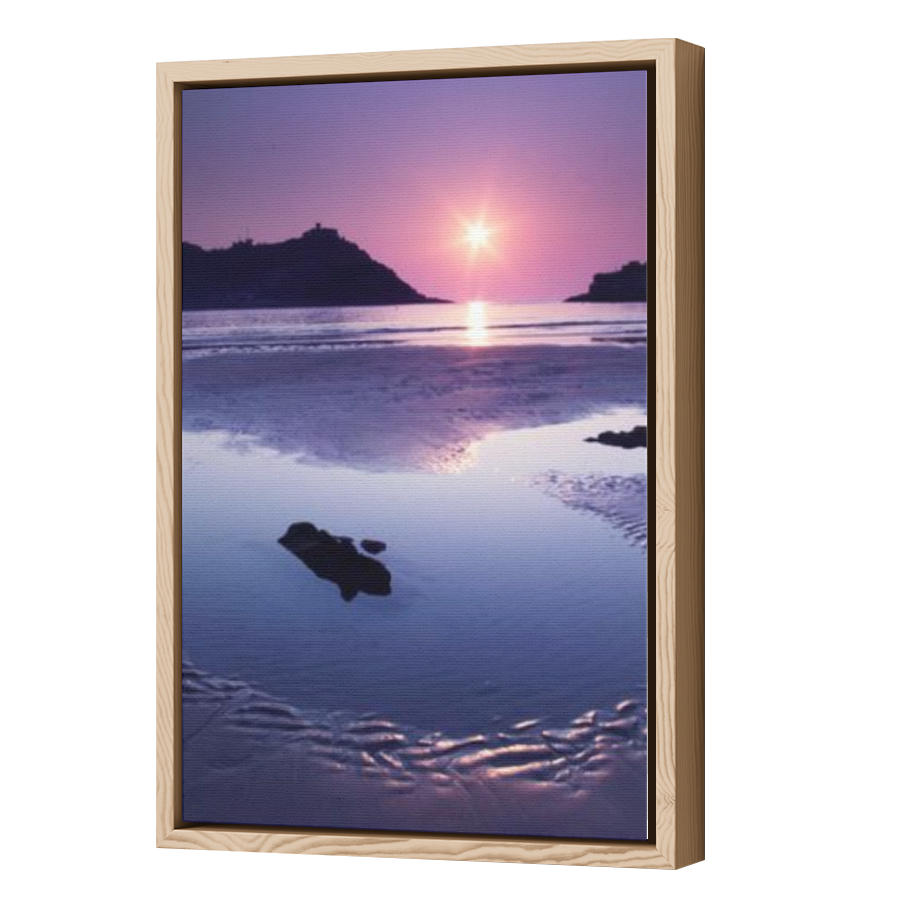 Thumbnail for Canvas - Wood Grain Floating Frame