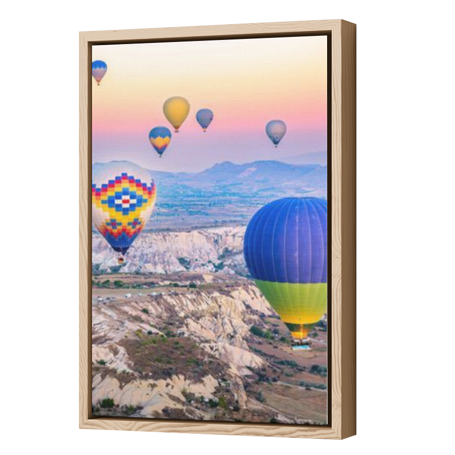 Thumbnail for Canvas - Wood Grain Floating Frame