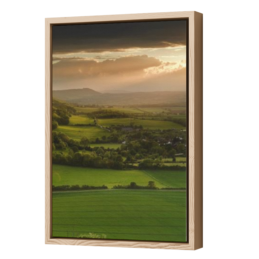 Thumbnail for Canvas - Wood Grain Floating Frame