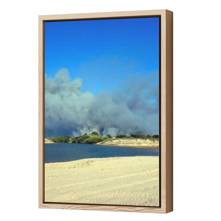 Thumbnail for Canvas - Wood Grain Floating Frame