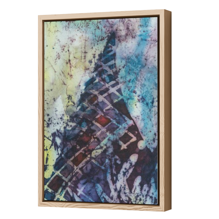 Thumbnail for Canvas - Wood Grain Floating Frame