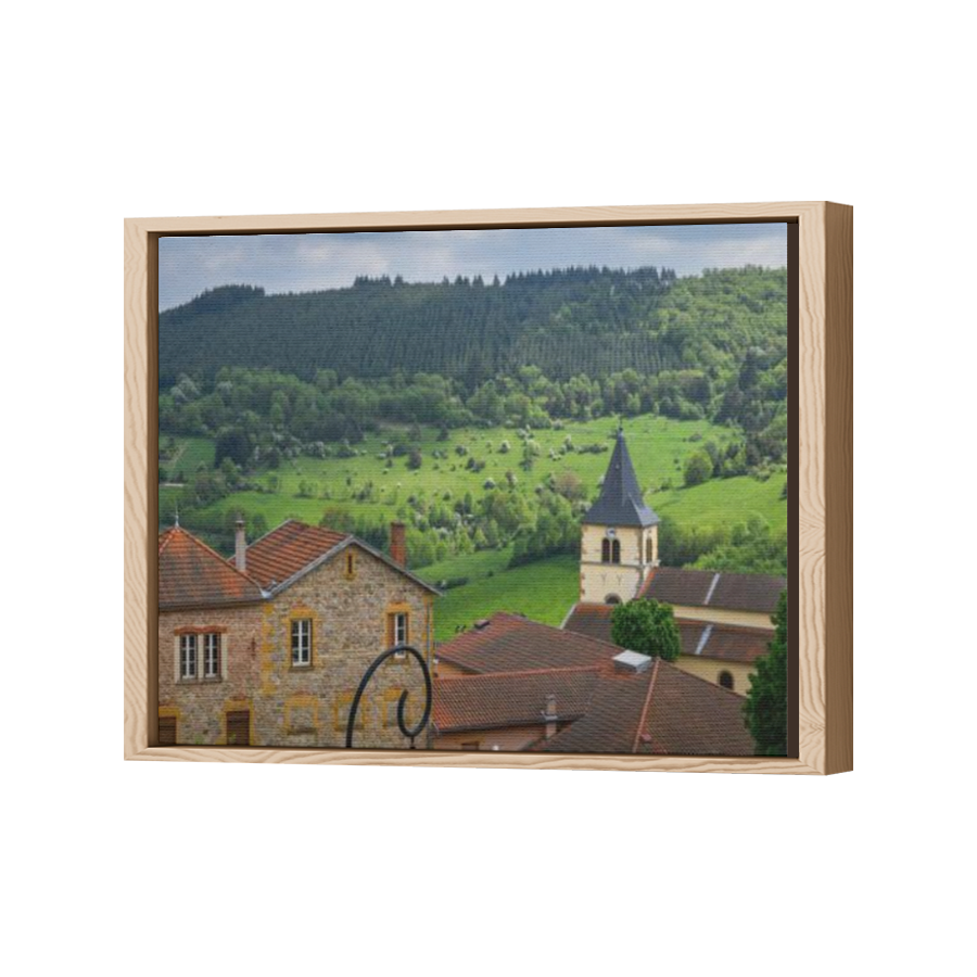 Thumbnail for Canvas - Wood Grain Floating Frame